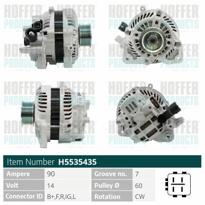 Alternateur HOFFER H5535435