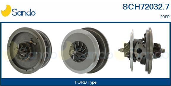Groupe carter, turbocompresseur SANDO SCH72032.7