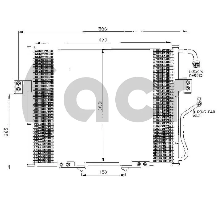 Condenseur, climatisation ACR 300427