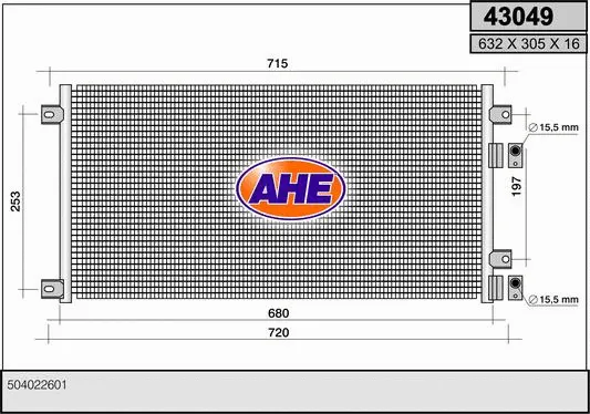 Condenseur, climatisation AHE 43049