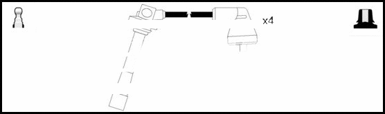 Kit de câbles d'allumage LEMARK HOES1355