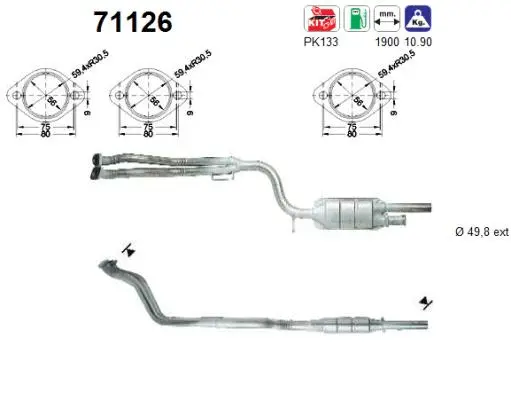 Catalyseur AS 71126