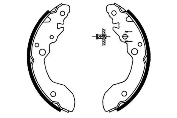 Jeu de mâchoires de frein E.T.F. 09-0620