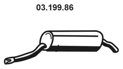 Silencieux arrière EBERSPÄCHER 03.199.86