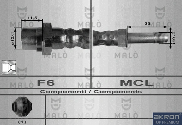 Flexible de frein AKRON-MALÒ 8910