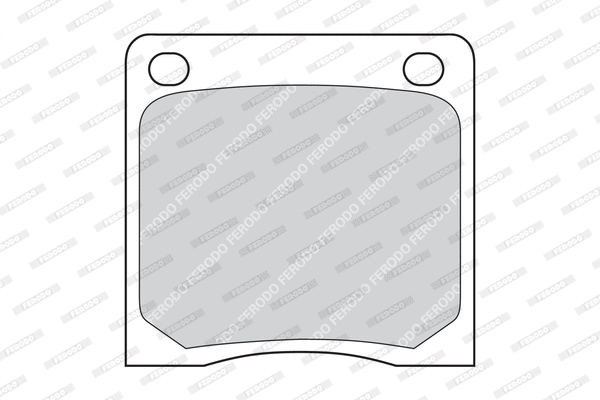 Kit de plaquettes de frein, frein à disque FERODO FDB39