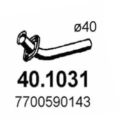 Tuyau d'échappement ASSO 40.1031