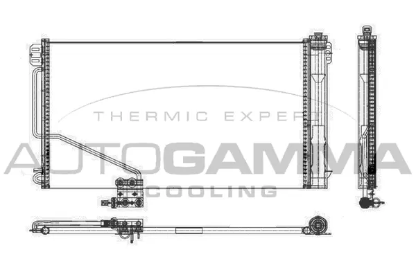 Condenseur, climatisation AUTOGAMMA 105596