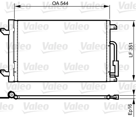 Condenseur, climatisation VALEO 814198
