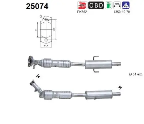 Catalyseur AS 25074