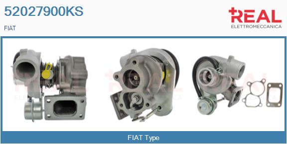 Turbocompresseur, suralimentation REAL 52027900KS