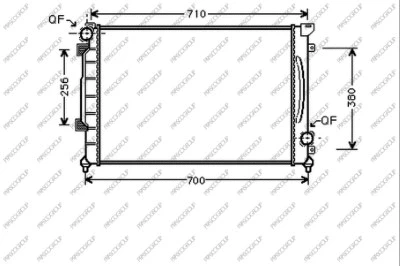 Radiateur, refroidissement du moteur PRASCO AD032R010