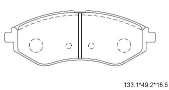Kit de plaquettes de frein, frein à disque ASIMCO KD9723