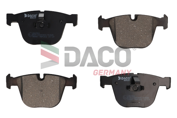 Kit de plaquettes de frein, frein à disque DACO Germany 320302