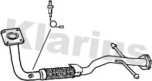 Tuyau d'échappement KLARIUS 301368