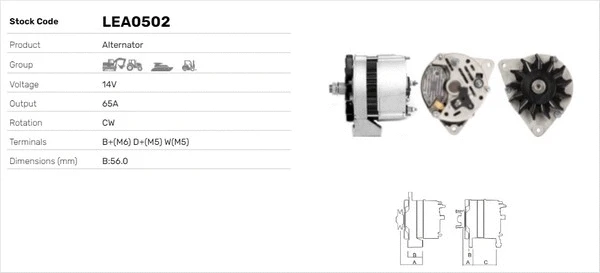 Alternateur LUSA LEA0502