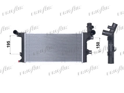 Radiateur, refroidissement du moteur FRIGAIR 0206.3007