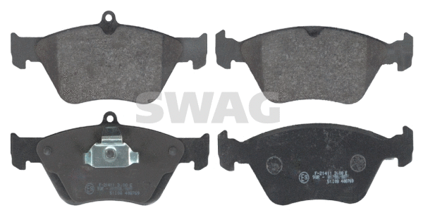 Kit de plaquettes de frein, frein à disque SWAG 40 91 6234