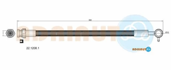 Flexible de frein ADRIAUTO 22.1208.1