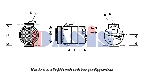 Compresseur, climatisation AKS DASIS 851028N