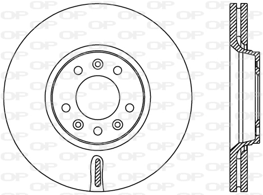 Disque de frein OPEN PARTS BDR2383.20