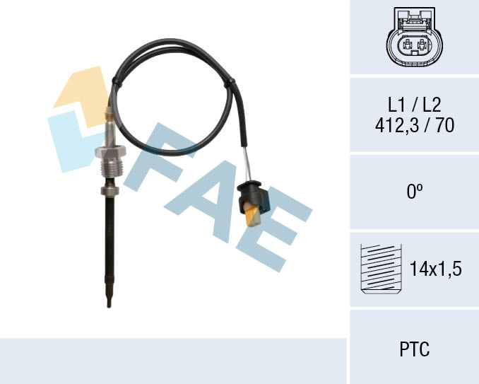 Capteur, température des gaz FAE 68039
