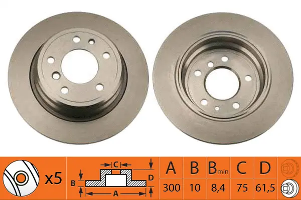 Disque de frein SB BR32107