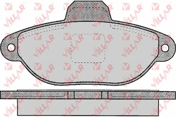 Kit de plaquettes de frein, frein à disque VILLAR 626.1191