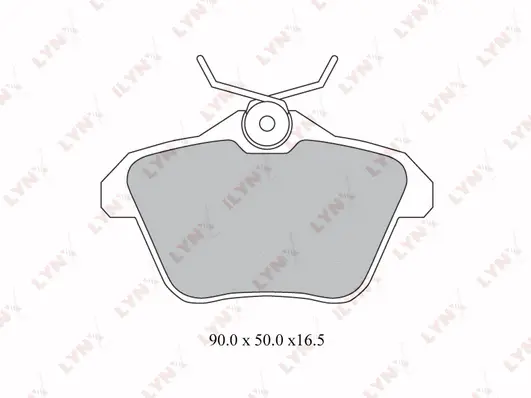 Kit de plaquettes de frein, frein à disque LYNXAUTO BD-2824