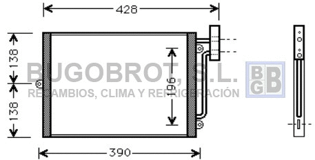 Condenseur, climatisation BUGOBROT 62-PR5038