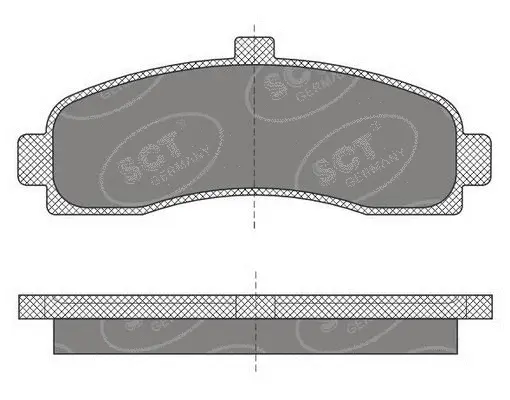 Kit de plaquettes de frein, frein à disque SCT - MANNOL SP 498 PR