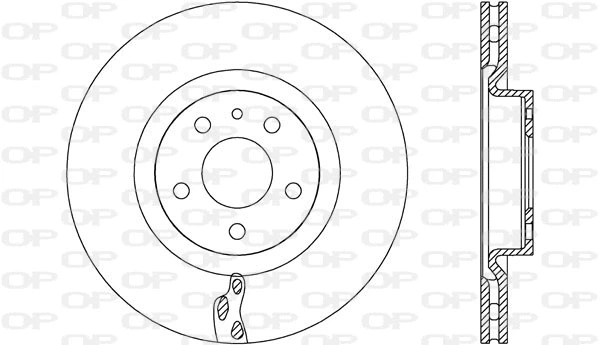 Disque de frein OPEN PARTS BDA2720.20