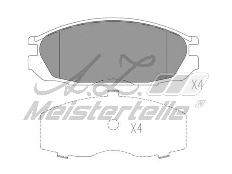 Kit de plaquettes de frein, frein à disque A.Z. Meisterteile AZMT-44-022-1627