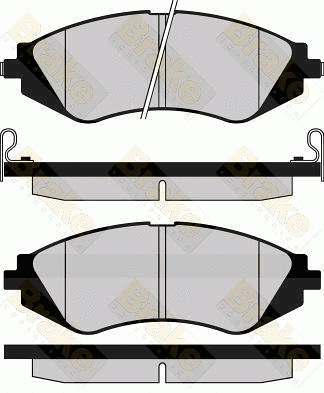 Kit de plaquettes de frein, frein à disque Brake ENGINEERING PA1146