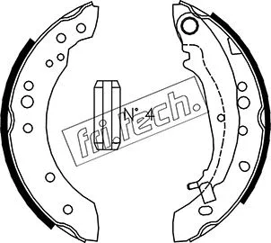 Jeu de mâchoires de frein fri.tech. 1064.178