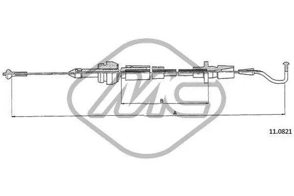 Câble d'accélération Metalcaucho 83827