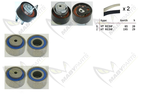 Kit de courroie crantée MABYPARTS OBK010241