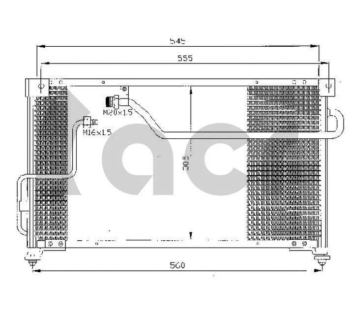 Condenseur, climatisation ACR 300299