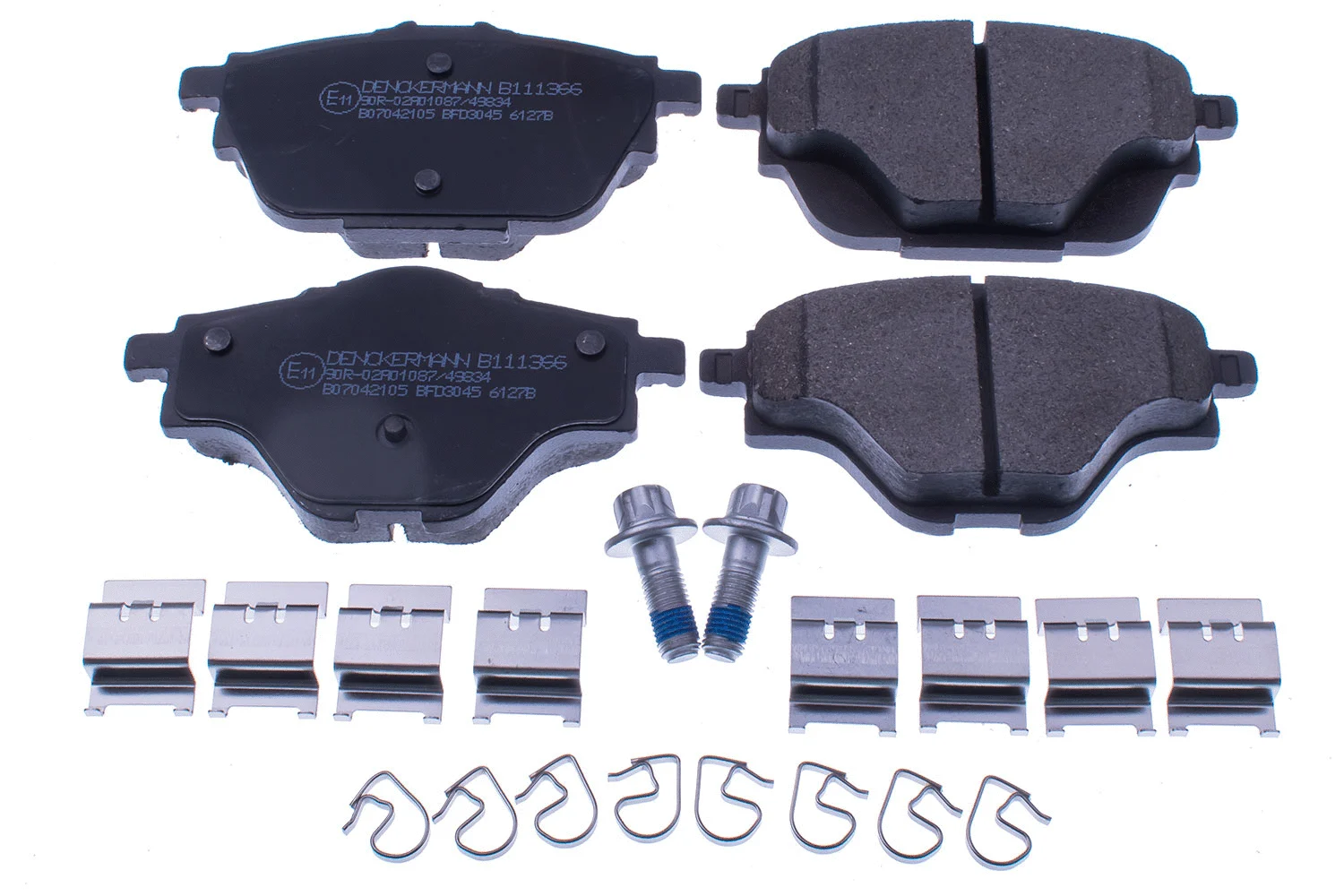 Kit de plaquettes de frein, frein à disque DENCKERMANN B111366