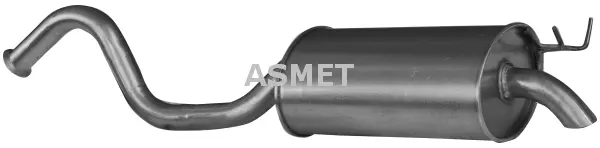 Silencieux arrière ASMET 10.040