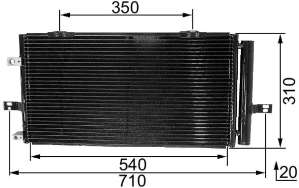 Condenseur, climatisation MAHLE AC 230 000S