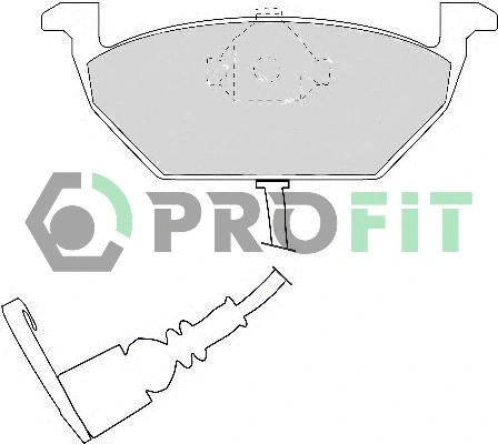 Kit de plaquettes de frein, frein à disque PROFIT 5000-1398 C