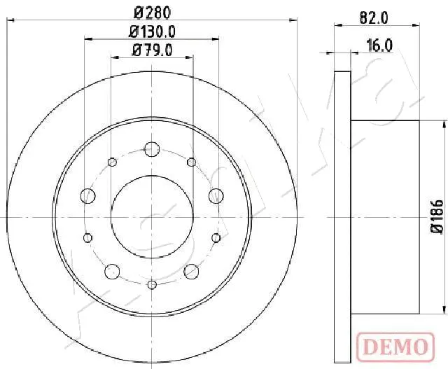 Disque de frein 4X4 ESTANFI EST-61-00-0611C