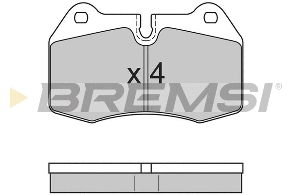 Kit de plaquettes de frein, frein à disque BREMSI BP2660
