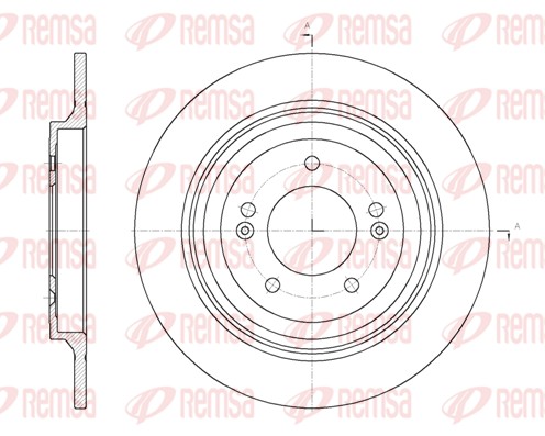 Disque de frein REMSA 61780.00