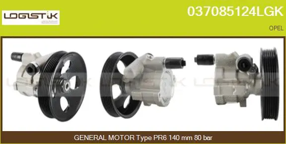 Pompe hydraulique, direction LGK 037085124LGK