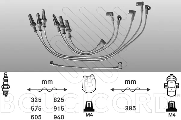 Kit de câbles d'allumage EFI AUTOMOTIVE 4319
