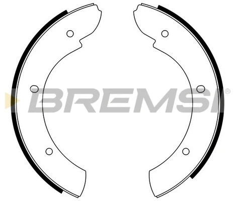 Jeu de mâchoires de frein, frein de stationnement BREMSI GF0438