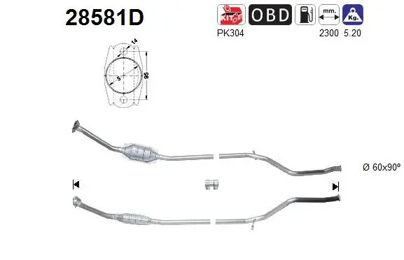 Catalyseur AS 28581D