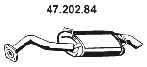Silencieux arrière EBERSPÄCHER 47.202.84